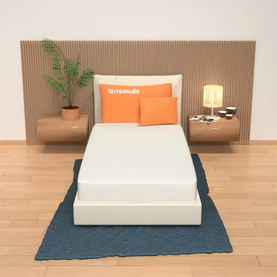 Matratze 80x185 cm, 14 cm hoch, Wasserschaum, Aloe-Vera, mittelfest