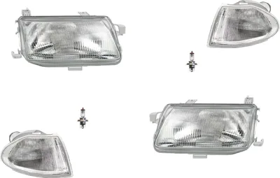 Zdjęcie produktu dla Reflektory Johns, HSW pasujące do Opel Astra F 94-98 + zestaw H4 prawy + kierunkowskazy