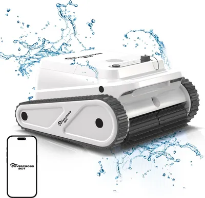 Produktbild von EVERCROSS BOT U8 Poolroboter Boden und Wand mit APP, 120 Min Akkulaufzeit, 200m² Reinigungsfläche, Intelligente Navigation, Selbsteinparkfunktion