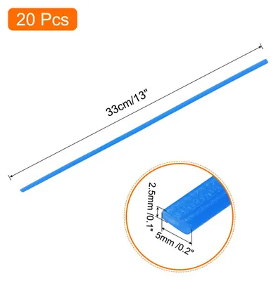 Produktbild von 20 Stš¹ck 330mm Kunststoff Schwei?st?be PE Schwei? Draht Kunststoff Schwei?en Schwei? Streifen fš¹r Plastik Schwei?ger?t Schwei?reparatur Blau