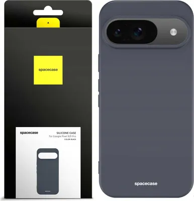 Image de Coque en silicone SPACECASE Coque en silicone pour Google Pixel 9/9 Pro Noir