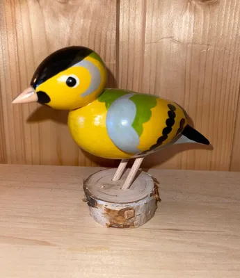 Immagine prodotto di Decorazione per tutto l'anno uccello in legno altezza 7 cm NUOVO