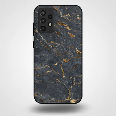 Produktbild von Smartphonica Handytasche für Samsung Galaxy A72 mit Marmordruck - TPU Rückseite Fall Marmor Design - Gold Grau
