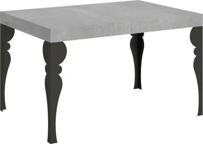 Produktbild von Ausziehbarer Tisch 90x130/390 cm Paxon Cemento Anthrazit Gestell