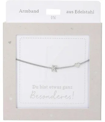 Zdjęcie produktu dla Bransoletka damska ze stali nierdzewnej z zawieszką w kształcie serca, w kolorze srebrnym lub złotym, regulowana 15–20 cm – srebro