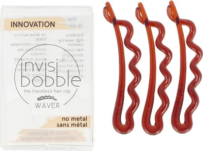 Produktbild von invisibobble WAVER, Schnapp-Haarspange, Braun, Einfarbig, Erwachsene, 3 Stück(e)