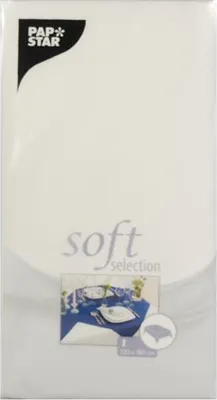 Produktbild von STARPAK Tischdecke "soft selection" weiß aus PP-Vlies 1,20 x 1,80 m