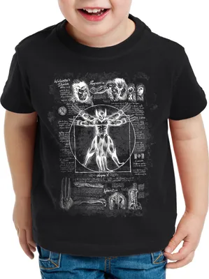 Produktbild von style3 Vitruvianischer Wolverine Kinder T-Shirt logan comic kino mutant klingen