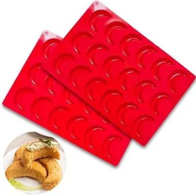 Zdjęcie produktu dla Forma do pieczenia silikonowa kipferl wanilkowe ciastka 2 sztuki