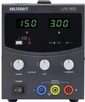 Produktbild von VOLTCRAFT LPS1153 Labornetzgerät, einstellbar 0 - 15 V/DC 0 - 3 A 45 W Anzahl Ausgänge 1 x