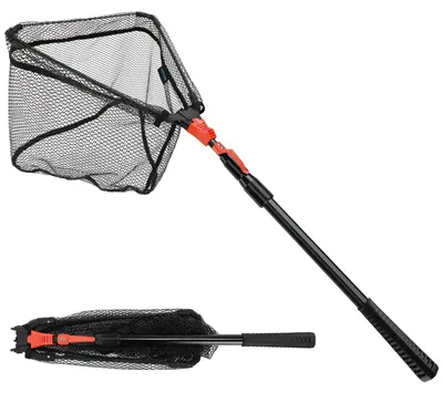 Productafbeelding van Schepnet voor vissen van 180 cm met opvouwbaar nylon net