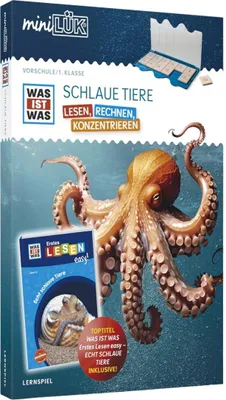 Productafbeelding van miniLÜK-Set. WAS IST WAS Schlaue Tiere Lesen, Rechnen, Konzentrieren Vorschule