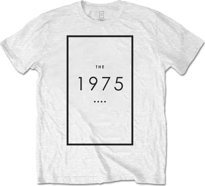 Produktbild von Die 1975 - Original Logo Herren große T-Shirt - weiß