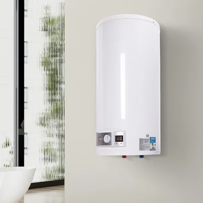 Productafbeelding van Elektrische waterverwarmer van 50 liter - roestvrijstalen wandboiler met digitaal display