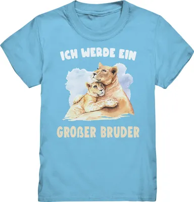 Produktbild von Tiger Großer Bruder T-Shirt – Sky Blue / 122/128 (7-8)
