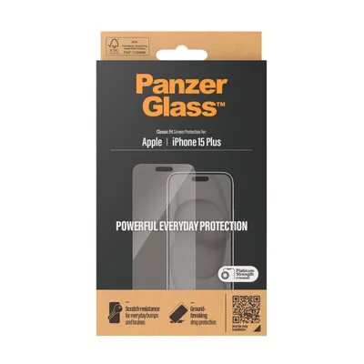 Productafbeelding van PanzerGlass Anti-Bacterial Screenprotector voor de Apple iPhone 15 Plus