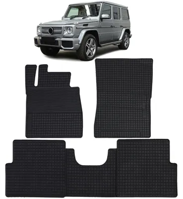 Produktbild von Fußmatten vorne/hinten für Mercedes-Benz G-Klasse W463 1989-2018 Premium Gummi