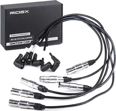 Produktbild von RIDEX 685I0092 Zündkabelsatz Zündleitungssatz für VW GOLF III (1H1) SHARAN (7M8, 7M9, 7M6) PASSAT Variant (3A5, 35I) New Beetle Schrägheck (9C1, 1C1)
