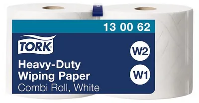 Produktbild von TORK Mehrzweck-Putzrolle 2-lagig weiß 170 m - extra stark 2 Rollen