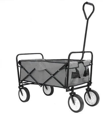 Produktbild von Einkaufswagen klappbar 70KG schwarz 64x50x92
