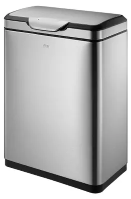 Produktbild von EKO - Abfalleimer Touch Pro 20+20 Liter - Stainless steel Plastic  - Mat Edelstahl