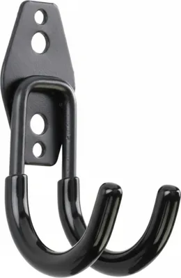 Obrázok produktu pre Kruhový nástenný háčik, 7 cm, náradie, garáž, záhradné náradie, 40 kg, valček, čierny