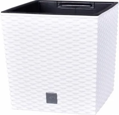 Immagine prodotto di Vaso + inserto Fioriera in rattan RATO LOW DRTS265L Bianco