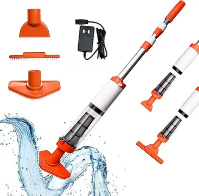 Produktbild von 3-in-1 Kabelloser Poolstaubsauger | Wiederaufladbares Pool-Staubsauger-Set | Mit Filterelement Sonstiges Poolzubehör,für Sand und Schmutz,0.25l
