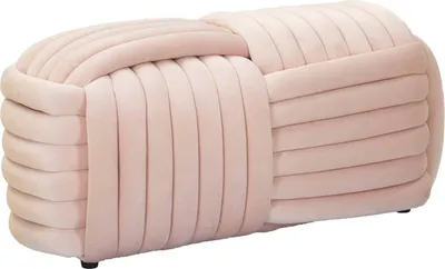 Produktbild von Dmora Bank Marokopa 90x45x45h cm Rosa, Belastbar bis 150 kg