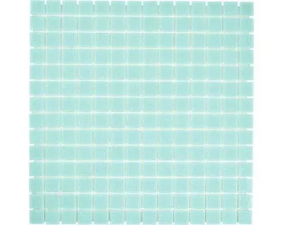 Produktbild von Türkisfarbene Glasmosaik-Poolfliese, Mosaik für Böden und Wände, perfekt für Spas und Pools