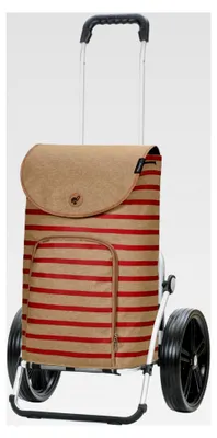 Produktbild von Einkaufstrolley - Royal Shopper Eske rot 47 L Handwagen, modern, nachhaltig, Aluminium, klappbar, Kugellagerrollen