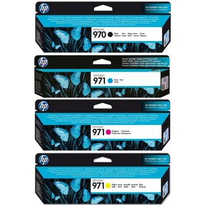 Produktbild von HP 970 (CN621AE,CN622AE,CN623AE,CN624AE) - Tintenpatrone, black + color (schwarz + farbe)