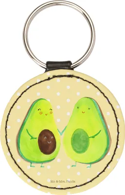 Produktbild von Mr. & Mrs. Panda Anhänger Avocado Pärchen - Gelb Pastell - Geschenk, Schlüsselanhänger, Avocados, Taschenanhänger, Modern, Liebe, schlüssel, Hochzeit, schlüsselring