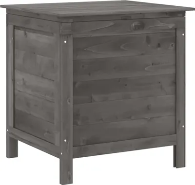 Produktbild von vidaXL Gartentruhe Anthrazit 50x49x56,5 cm Massivholz Tanne