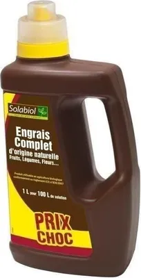Obrázok produktu pre Univerzálne tekuté hnojivo Solabiol, 1 l, na prípravu až 100 l roztoku, pre všetky plodiny, vhodné pre ekologické poľnohospodárstvo