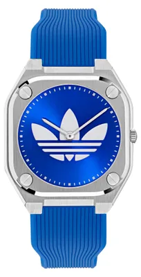Produktbild von Adidas Uni Uhr City Tech Silikon blau AOFH25009