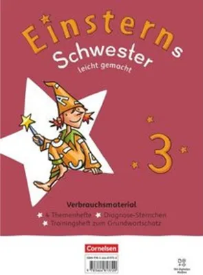 Immagine prodotto di Einsterns Schwester Leicht gemacht 03. Neubearbeitung 2022 - Themenhefte 1-4, Training Grundwortschatz und Diagnoseheft - Verbrauchsmaterial