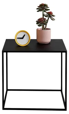 Produktbild von Beistelltisch Russafa 50x55x55 cm Wohnzimmertisch im Industrie-Design aus Metall in Schwarz