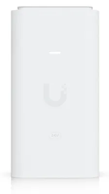 Produktbild von Ubiquiti UACC-Adapter-PoE-24-12W, 2.5 Gigabit Ethernet, 10,100,1000,2500 Mbit/s, Weiß, Überstrom, Spitzenimpuls, Überspannungsschutz, 24 V, 100 - 240 V