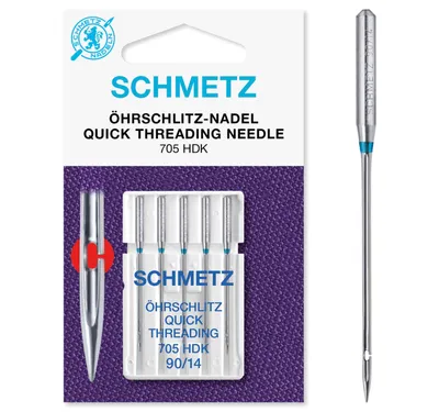 Produktbild von Schmetz | Öhrschlitz Nadel | 5er Packung 705HDK Nm 90