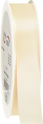 Produktbild von Geschenkband Dekoband Creme 25mm 50m Taft Hochzeit Deko