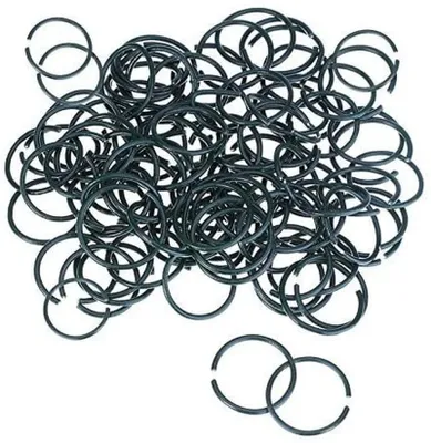 Image de 200 clips en plastique revêtus, pour le support des plantes en jardin