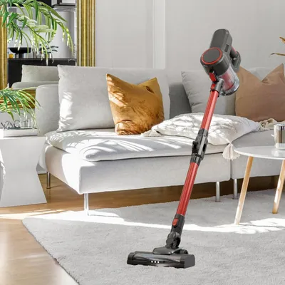 Produktbild von Handstaubsauger bis zu 12Kpa, kabelloser Staubsauger mit Smart Touch Screen, 100 Watt, 2-in-1 Flachbürste, 0,8L Staubbehälterkapazität