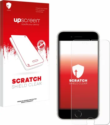 Produktbild von upscreen Schutzfolie für Apple iPhone SE 3 2022 / SE 2 2020 / 8 / 7 / 7 Red Displayschutz Displayschutzfolie Folie Klar Transparent