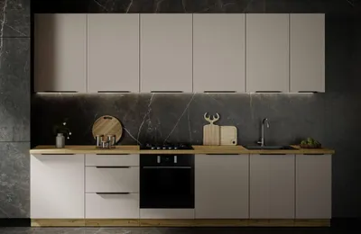 Produktbild von Küchenmöbel-Set Solea Cashmere 320cm mit Arbeitsplatte