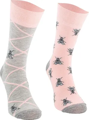 Produktbild von SKIETY Lustige Socken Uni, Baumwollsocken, Fly, 35