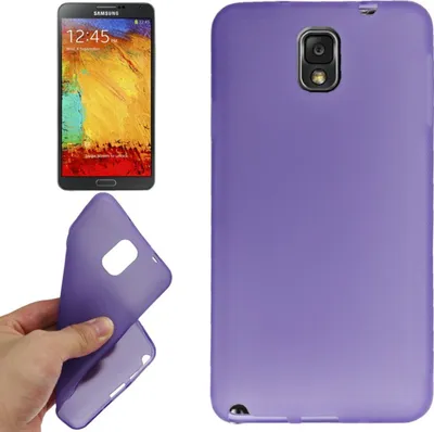 Image de Coque en TPU de protection pour Samsung Galaxy Note 3 / N9000, couleur violette