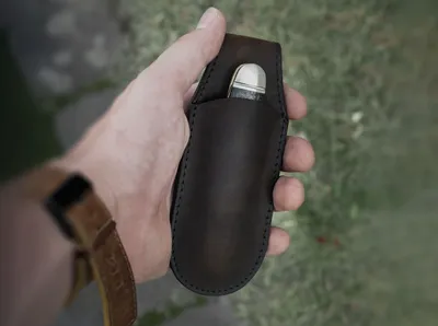 Zdjęcie produktu dla Kieszonkowe etui magnetyczne brązowe małe