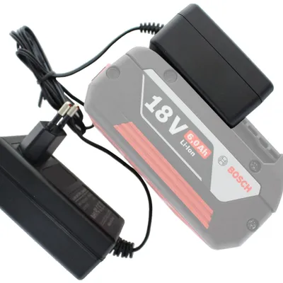 Image de Chargeur adapté à la batterie Bosch 18V Li-Ion (sans chargeur Bosch d'origine)