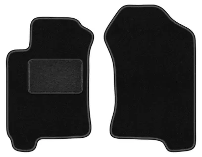 Immagine prodotto di Tappetini anteriori in moquette per Subaru Forester I 1997-2002 (crossover) – 2 pezzi, neri, su misura – Wielganizator LUX